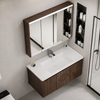 NIVARO Contemporary Metal Bathroom Vanity