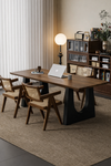 TRAVO Contemporary Wooden Dining Table