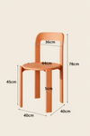 REVON Scandinavian Acrylic Dining Chair