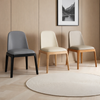 ELVORA Scandinavian Leather Dining Chair