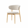 ALVIRA Scandinavian Leather Dining Chair