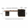 AVORA Modern Extendable Dining Table