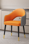 LAVEN Scandinavian Leather Dining Chair
