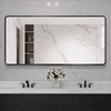 WALORA Contemporary Wooden Bathroom Mirror