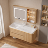 LUNARO Minimalistic Wooden Bathroom Vanity Set