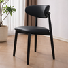 ALVIRA Scandinavian Leather Dining Chair