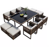 AVIRO Contemporary Rattan Outdoor Dining Set