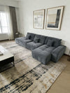 NORIVA Minimalistic Fabric Sofa