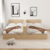 TWINORA Scandinavian Wooden Bed Frame