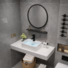 LUNARO Contemporary Stone Bathroom Vanity