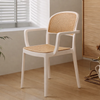 MANSPHIL Stackable Rattan-Style Armchair