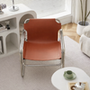 BAURO Industrial Leather Armchair