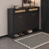 BRAVEN Industrial Wooden Shoe Cabinet