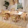 RAVENI Wabi Sabi Solid Wood Dining Table
