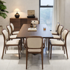 VELARO Scandinavian Leather Dining Chair