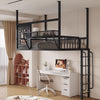 LOFTRA Industrial Metal Loft Bed Frame