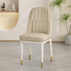 LUNERO Scandinavian Leather Dining Chair