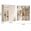 CREMIA Minimalistic Wooden Wardrobe