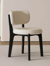 VELORA Scandinavian Leather Dining Chair