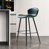 VARENO Contemporary Leather Bar Stool