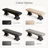 LUXORA Modern Leather Bench