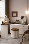 AMORA Modern Velvet Vanity Stool