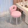 ELVORA Minimalistic Boucle Vanity Stool