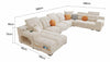 NIVORA Minimalistic Fabric Sofa
