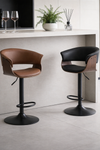 LAVERO Contemporary Metal Bar Stool