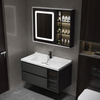 LUMORA Contemporary Wooden Bathroom Vanity Set