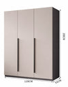 LUNARO Contemporary Wooden Wardrobe