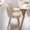 NAVIRO Scandinavian Fabric Dining Chair