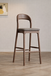 ARVINO Scandinavian Wooden Bar Stool