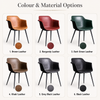 SARVIO Modern Leather Dining Chair