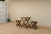 FOLVA Contemporary Wooden Folding Dining Set