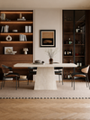 ARVON Wabi Sabi Travertine Dining Table