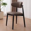 ALVIRA Scandinavian Leather Dining Chair
