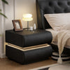 NOVARO Modern Leather Nightstand
