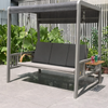 ALVORA Contemporary Metal Outdoor Swing Chair