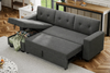 REVIO Contemporary Fabric Sofa Bed