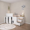 LUNARO Contemporary Wooden Bed Frame