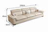 ELARA Minimalistic Leather Sofa