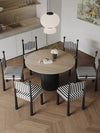 TORVIA Wabi Sabi Travertine Dining Table