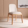 ELVORA Scandinavian Leather Dining Chair