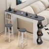 LORVEX Contemporary Wooden Bar Table
