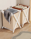 MIREVA Scandinavian Fabric Laundry Hamper