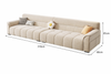 ELVANO Scandinavian Fabric Sofa