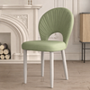 SAVORA Contemporary Leather Dining Chair