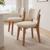 AURELIA Cream Style Upholstered Leather Dining Chair