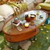 LORVEN Scandinavian Wooden Coffee Table